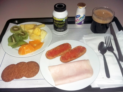 Desayuno de Beatriz PAscual con nuestros suplementos deportivos