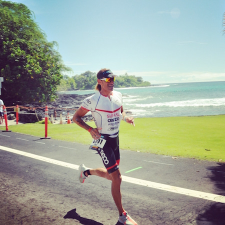 Joan Capdevila durante la carrera del IronMan de Hawaii