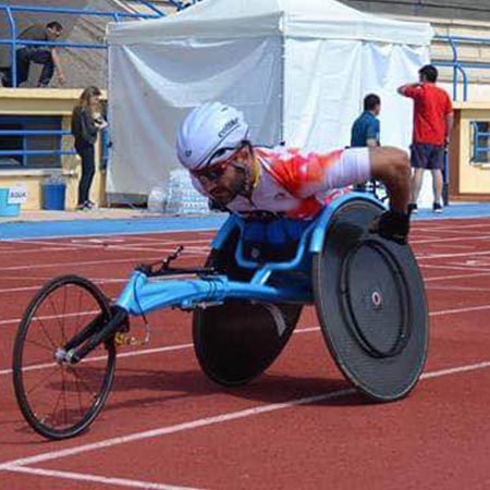 Jordi Madera con nuestros suplementos deportivos en el Campeonato de España