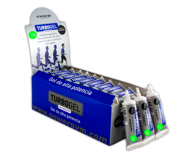 powergym Turbo gel, gel de alta potencia, gel recuperador