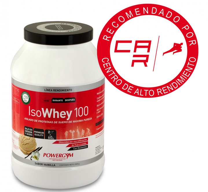 proteína isowhey 100 de vainilla para tu nutrición deportiva